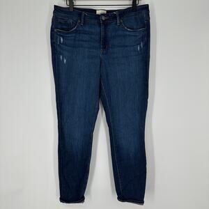 Universal Threads Mid Rise Skinny Dark Wash Stretch Denim Jeans Womens 10 30R